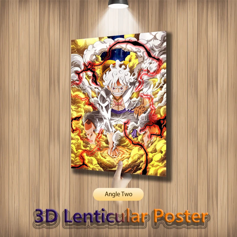 "Póster Flip 3D Gear 5 – Arte Anime de Batalla Épica